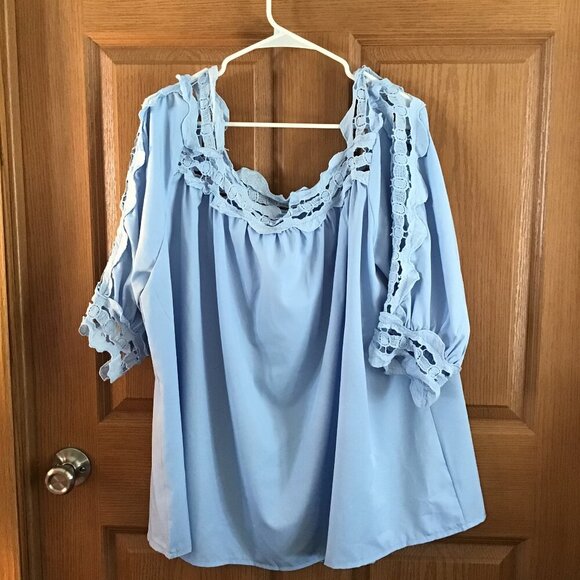 Sky Blue Blouse - Picture 1 of 2